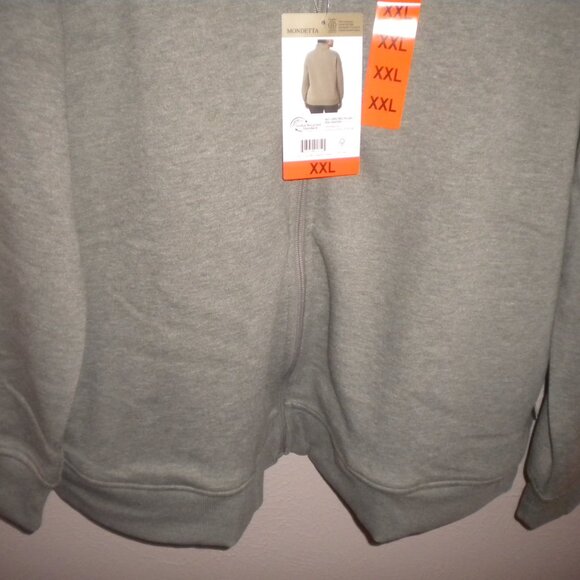 Mondetta Women's Plus Size XXL Heathered Green Full Zip Fleece Jacket NWT - Picture 5 of 6